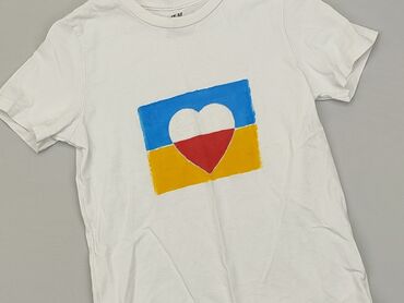 T-shirts: T-shirt, H&M, 10 years, 134-140 cm, condition - Satisfying
