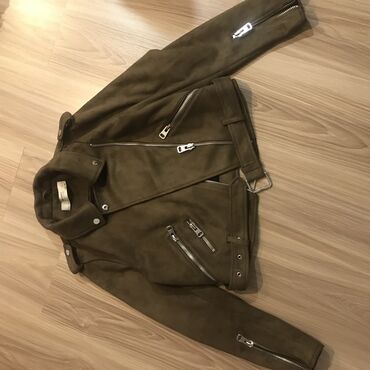 зара куртка: Куртка под замшу бренда ZARA, размер S, состояние отличное, носилась