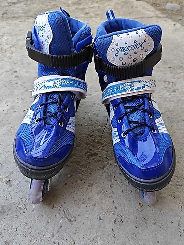 Ролики: Məhsul: Power Superb inline təkərli konki - Rəng: mavi/ağ - Tipləri — 1