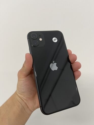 Apple iPhone: IPhone 11, Б/у, 128 ГБ, Черный, 90 %