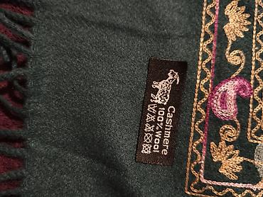 Baş geyimləri: Yenidir İslenmiyib - Qış üçün zərif şərf/şal - Material: Cashmere – — 3