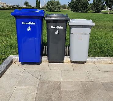 Tullantı qabları: Məişət Tullantı qutuları. 20 lt den 1100 lt qeder movcuddur. Plastik — 6