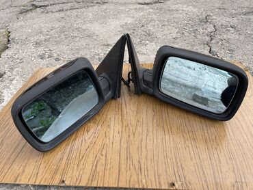 Зеркала: Боковое левое Зеркало BMW Б/у, цвет - Черный, Оригинал