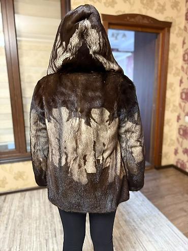 Шубы: Шуба из норки с капюшоном б/у . В хорошем состоянии, скидка есть ! — 2