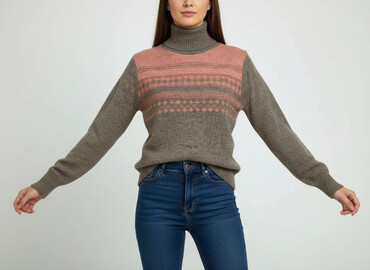 Swetry: Sweter damski, rozmiar L