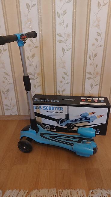 sky 49 moped: Uşaq skuterı – Honor Productions Kids Scooter - Rəng: mavi-qara - 3 — 2
