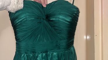 Haljine: M, bоја - Maslinasto zelena, Večernji, maturski, Top (bez rukava) — 4