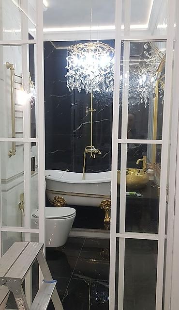 тумбочки в ванную: Душевая кабина Прямоугольная, Размер: 200 x 150 см, Высота поддона: 10 см,Покрытие: Прозрачный — 4