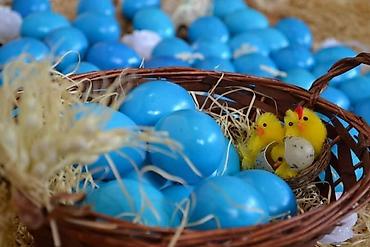 Praznična dekoracija: Pisana uskršnja jaja – ručno farbana u živim bojama - Raznovrsna — 9