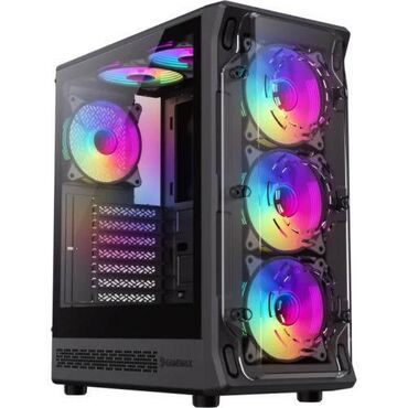 Kompüter ehtiyyat hissələri: GAMEMAX Starlight 2 AW Black – Mid Tower PC ✔ Dizayn: Qara rəngli
