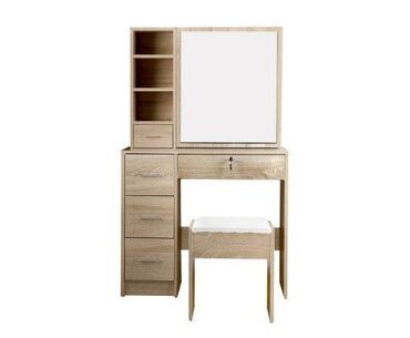 Sifarişlə yazı masaları: Dördbucaq masa, Stulsuz, Polkalı, Siyirməli, Türkiyə, Mat laminat — 12