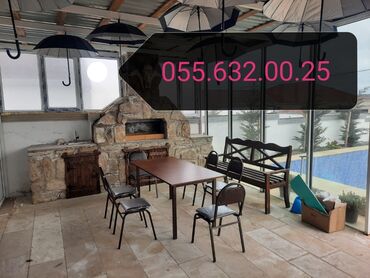 Bağ, çöl masa və oturacaq dəstləri: Stullar anbardan satiş var Modellər coxdur Rəng secimi etmək OLAR — 25