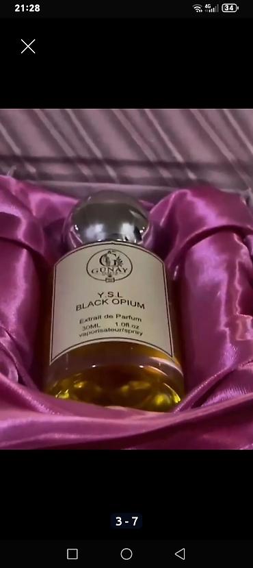 adventure parfum: Y.S.L Black Opium Extrait de Parfum 30 ml ətir. Flakon üzərində qeyd — 1