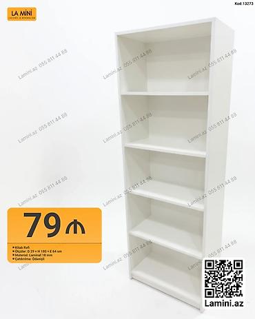 kitab dolabı: Kitab Rafi – La Mini - Model kodu: 13273 - Rəng: ağ, lakonik və — 1