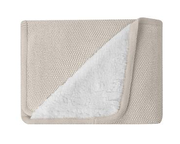 karneri: KikkaBoo Pleteno dvostrano baby ćebence Sherpa 75x100 – Dream Big — 1