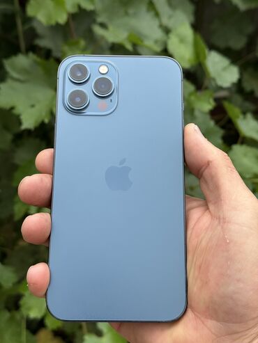 продажа мобильных номеров: IPhone 12 Pro Max, Б/у, 256 ГБ, Pacific Blue, Защитное стекло, 78 %