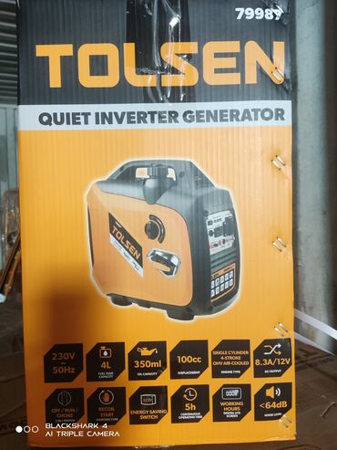 Генераторы: Генератор бензиновый tolsen.79993 номинальная мощность-7,5кв at lalafo.kg — 8 Генераторы: Генератор бензиновый tolsen.79993 номинальная мощность-7,5кв — 8