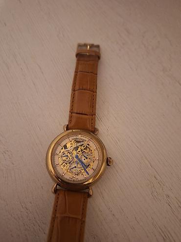 deri sumka: Vacheron Constantin mexaniki qol saatı – skeleton dizaynlı, qızılı ton — 4