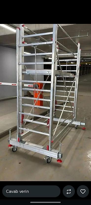 meheccer: Alüminium/metal mobil dirəkli iş qülləsi (skafold) - Hündürlükdə — 1