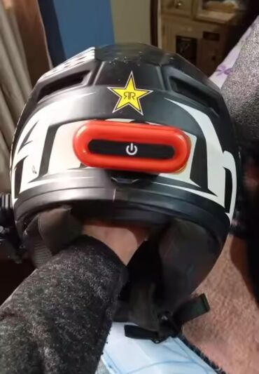 Moto dəbilqələr: Moto-velo təhlükəsizlik dəbilqə işığı Salam, Здравствуйте — 13