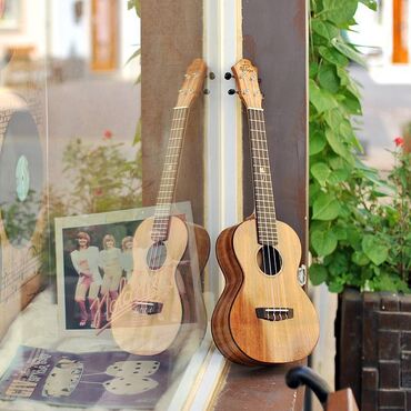 Gitare: Na prodaju ukulele sa srećnom detelinom! Veličina: 26 inča Prednja — 3