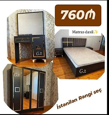 levent mebel: *Yataq Dəsti 💫760Azn* *✔️Material:Rusiya İstehsalı Laminat 18/lik — 1