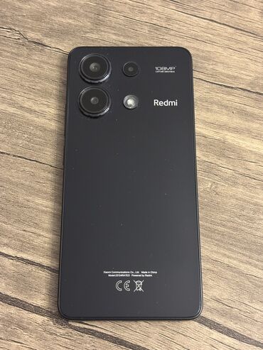 telafon: Redmi Note 13, 256 GB, rəng - Qara, Sensor, Barmaq izi, İki sim kartlı