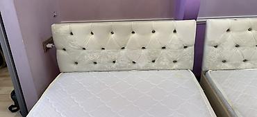 bed sheets: Кровати б/у с матрасами в хорошем состоянии. Мягкое изголовье, удобные — 5