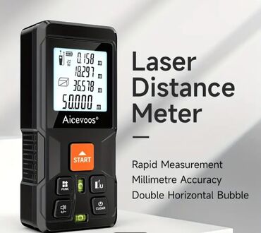 Məsafə ölçənlər, ruletkalar: Yeni Lazer məsafə ölçən, Hesablama funksiyalı, Ödənişli çatdırılma, Ünvandan götürmə — 11