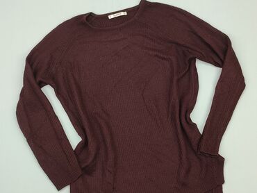 spódnice plisowane bordowa: Sweter, Pull and Bear, S, stan - Zadowalający