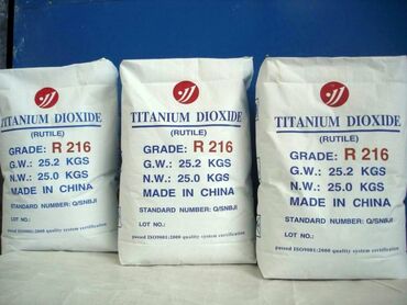 ремонт пластиковых изделий: Диоксид Титана R-216 в мешках 25 кг Китай Россия Диоксид титана
