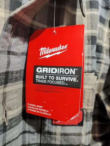 солдатская одежда: Мужская рубашка-фланель Milwaukee Gridiron - Бренд: Milwaukee -