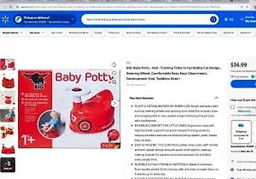 Ostali dečiji nameštaj: BIG Baby Potty – noša u obliku autića, crvena - Zabavan dizajn sa — 16