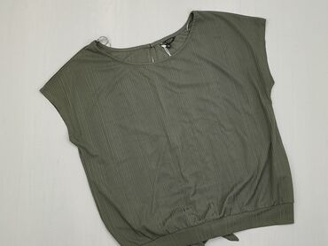 Koszulki: Koszulka XS (EU 34), stan - Bardzo dobry, wzór - Jednolity kolor, kolor - Khaki