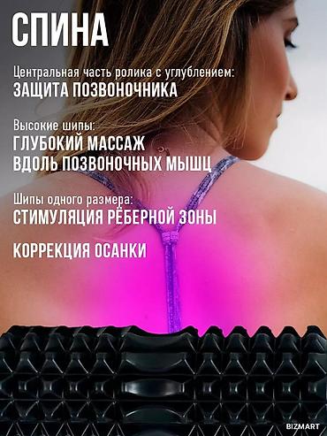 мфр: Массажный ролик МФР 15-в-1, средняя жесткость Размер: 33×13 см — 5