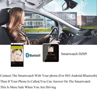 Ručni satovi: Android smart sat/telefon DZ09 (A1) - SIM kartica - Bluetooth — 8