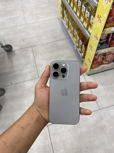 iphone 12 pto: IPhone 15 Pro, 128 GB, Gümüşü, Face ID — 1