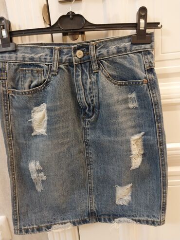 джинсовая короткая юбка: Юбка