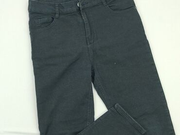 jeansy o kroju mom: Spodnie jeansowe, 10 lat, 140, stan - Dobry