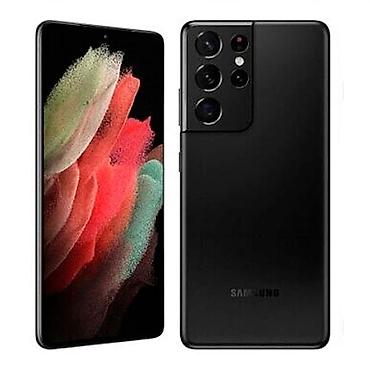 Мобильные телефоны и аксессуары: Samsung Galaxy S21 Ultra 5G, Б/у, 256 ГБ, цвет - Черный, 2 SIM — 1