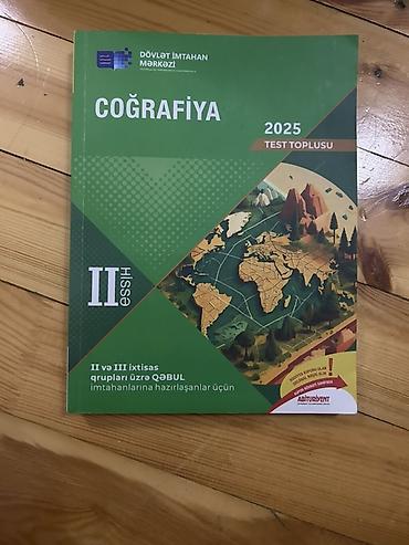 tqdk test toplusu: Məhsul: Coğrafiya – 2025 Test Toplusu (II hissə) Təsvir: - — 1