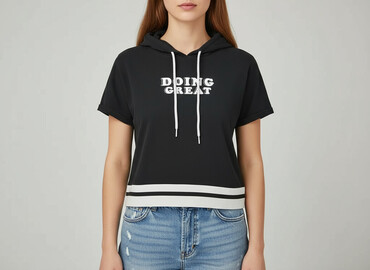 5 lat w paski bluzy w paski świat: FB Sister, Bluza z kapturem damska, rozmiar S