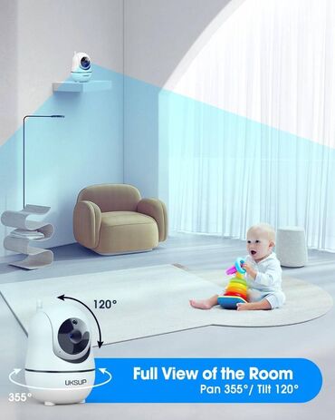 usaqlar ucun baseyn: Kameralı uşaq monitoru. Baby Monitor with Camera and Audio. Brend