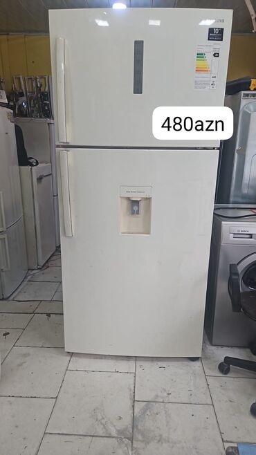 Холодильники: 2 двери Samsung Холодильник Продажа, цвет - Белый, С диспенсером