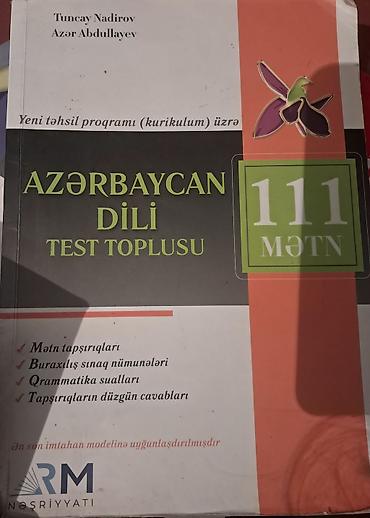 Testlər: Məhsul: “Azərbaycan Dili Test Toplusu – 111 mətn” Müəlliflər: Tuncay — 1