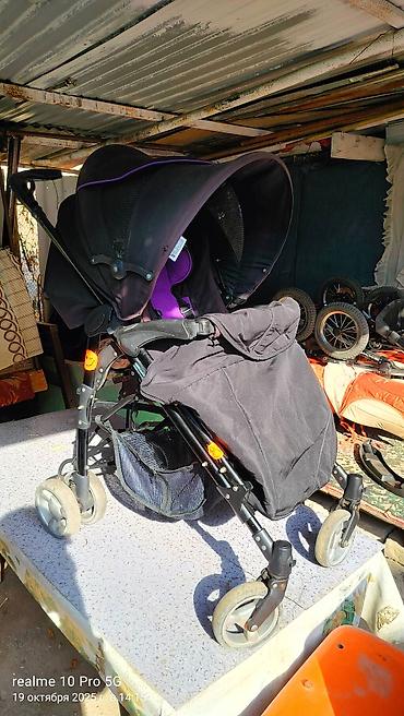 Коляски: Коляска, цвет - Черный, Б/у — 13