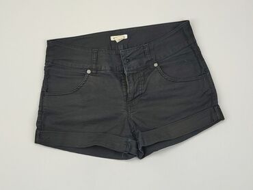 czarne spodenki dziewczęce: Krótkie spodenki, H&M, 13 lat, 152/158, stan - Bardzo dobry
