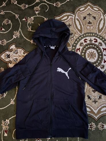 семейные одежды: Мужская толстовка, 2XL (EU 44), Puma, Б/у, цвет - Черный, Платная доставка
