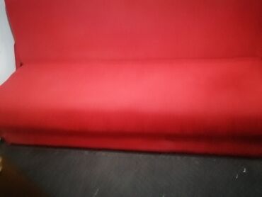 dormeo jorgan 2 u 1: Three-seat sofas, Textile, color - Red, Used