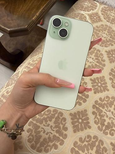 IPhone 15, 128 GB, Yaşıl, Simsiz şarj, Face ID lalafo.az -da IPhone 15, 128 GB, Yaşıl, Simsiz şarj, Face ID